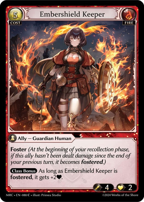 Image for Embershield Keeper (Mercurial Heart) (088) - Grand Archive TCG