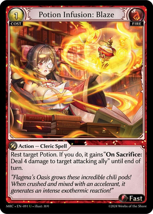Image for Potion Infusion: Blaze (Mercurial Heart) (091) - Grand Archive TCG