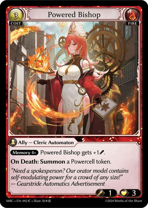 Image for Powered Bishop (Mercurial Heart) (092) - Grand Archive TCG