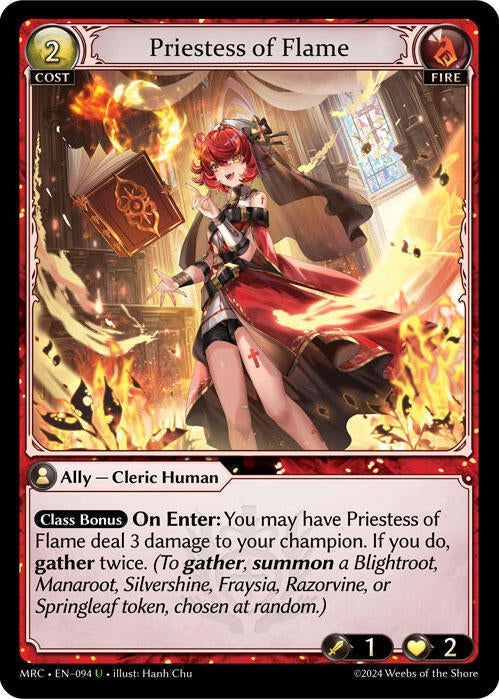 Image for Priestess of Flame (Mercurial Heart) (094) - Grand Archive TCG
