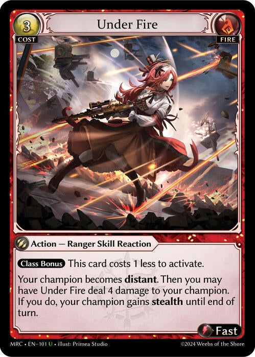 Image for Under Fire (Mercurial Heart) (101) - Grand Archive TCG