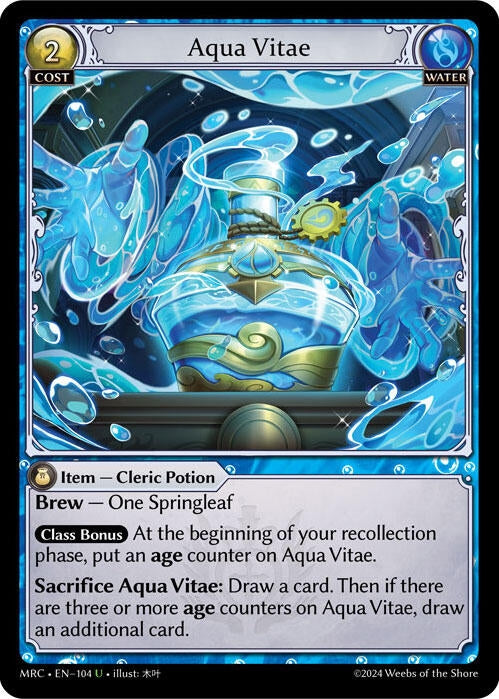 Image for Aqua Vitae (Mercurial Heart) (104) - Grand Archive TCG