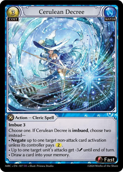Image for Cerulean Decree (Mercurial Heart) (107) - Grand Archive TCG