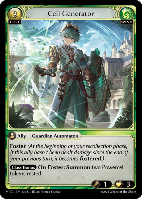Image for Cell Generator (Mercurial Heart) (136) - Grand Archive TCG