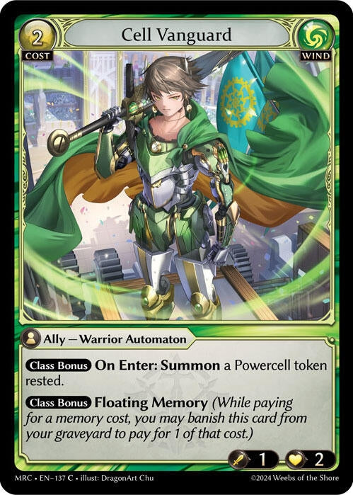 Image for Cell Vanguard (Mercurial Heart) (137) - Grand Archive TCG