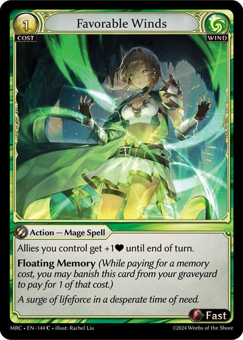 Image for Favorable Winds (Mercurial Heart) (144) - Grand Archive TCG