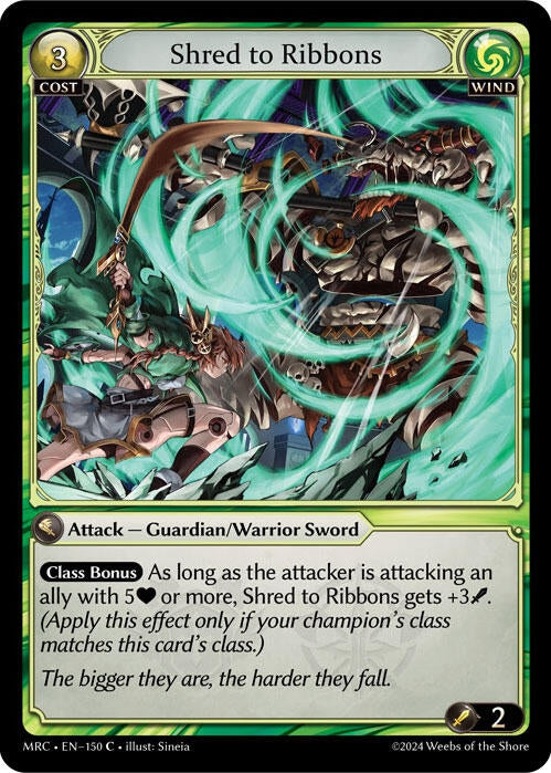 Image for Shred to Ribbons (Mercurial Heart) (150) - Grand Archive TCG