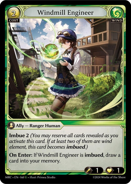 Image for Windmill Engineer (Mercurial Heart) (160) - Grand Archive TCG