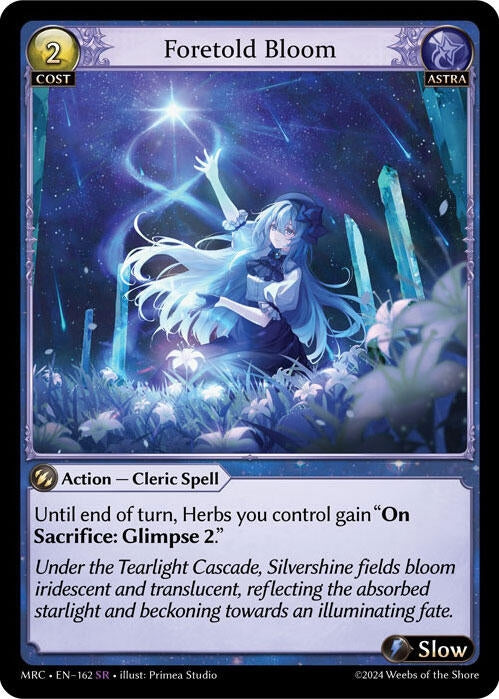 Image for Foretold Bloom (Mercurial Heart) (162) - Grand Archive TCG