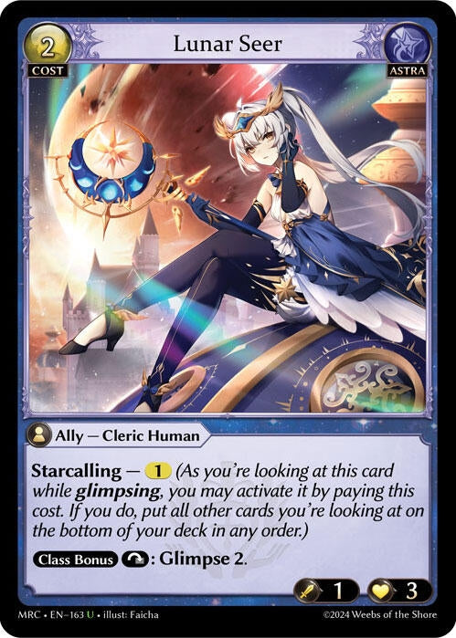 Image for Lunar Seer (Mercurial Heart) (163) - Grand Archive TCG