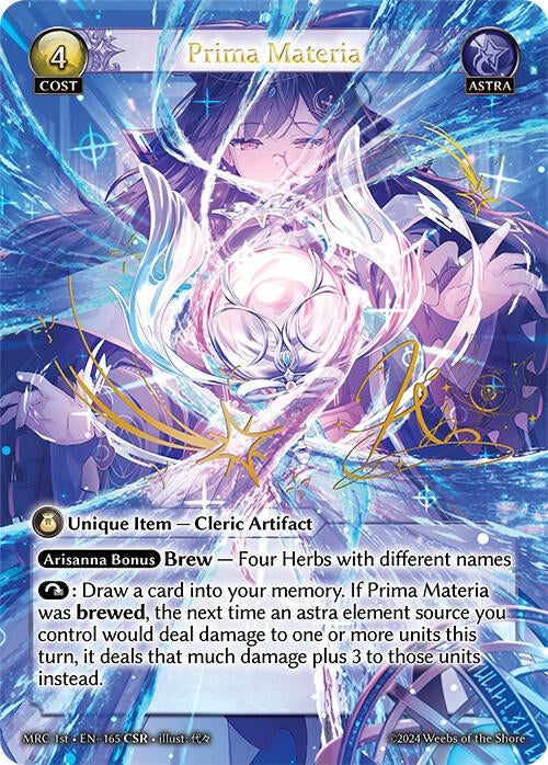 Image for Prima Materia (CSR) (Mercurial Heart) (165) - Grand Archive TCG