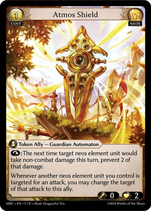 Image for Atmos Shield (Mercurial Heart) (171) - Grand Archive TCG