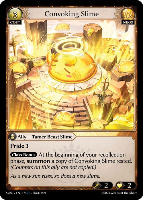Image for Convoking Slime (Mercurial Heart) (174) - Grand Archive TCG