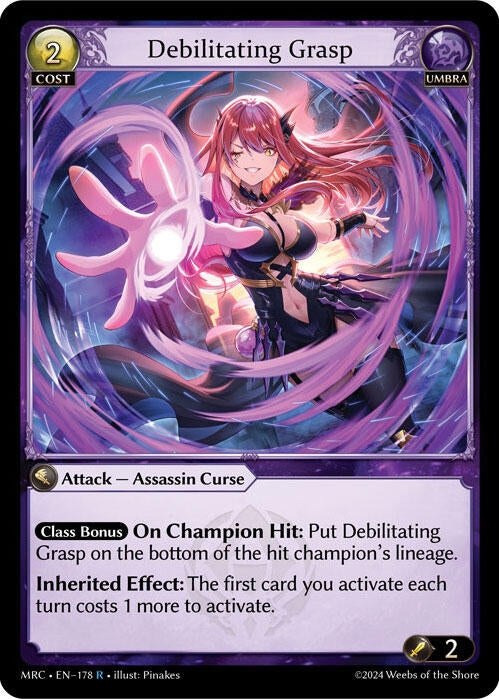 Image for Debilitating Grasp (Mercurial Heart) (178) - Grand Archive TCG