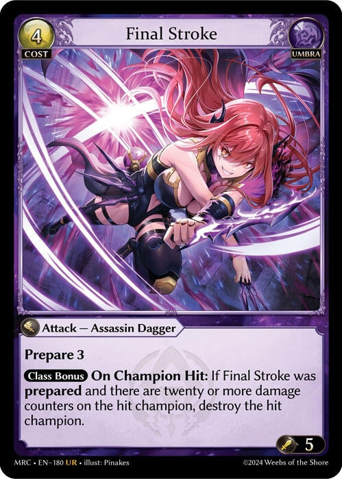Image for Final Stroke (Mercurial Heart) (180) - Grand Archive TCG