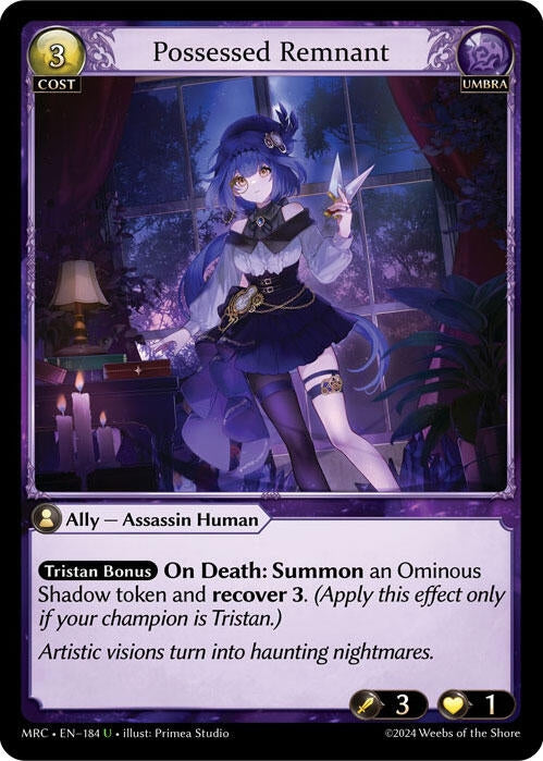 Image for Possessed Remnant (Mercurial Heart) (184) - Grand Archive TCG
