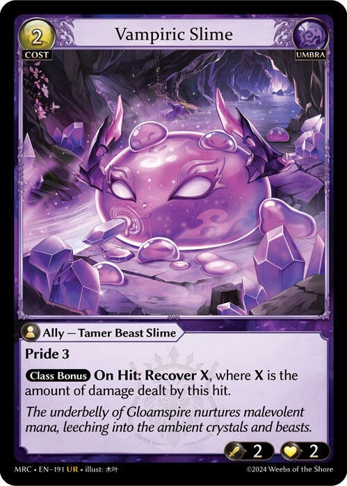 Image for Vampiric Slime (Mercurial Heart) (191) - Grand Archive TCG
