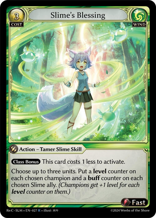Image for Slime's Blessing (Silvie Re:Collection, Slime Sovereign) (027) - Grand Archive TCG