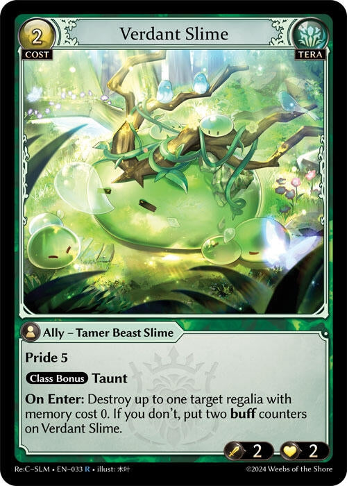 Image for Verdant Slime (Silvie Re:Collection, Slime Sovereign) (033) - Grand Archive TCG