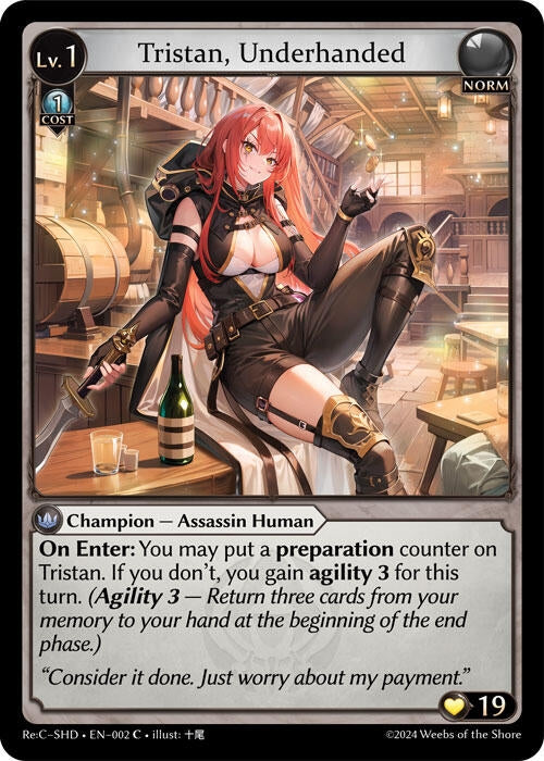Image for Tristan, Underhanded (Tristan Re:Collection, Shadowdancer) (002) - Grand Archive TCG