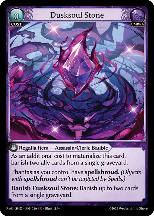 Image for Dusksoul Stone (Tristan Re:Collection, Shadowdancer) (010) - Grand Archive TCG