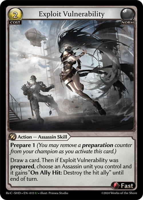 Image for Exploit Vulnerability (Tristan Re:Collection, Shadowdancer) (013) - Grand Archive TCG