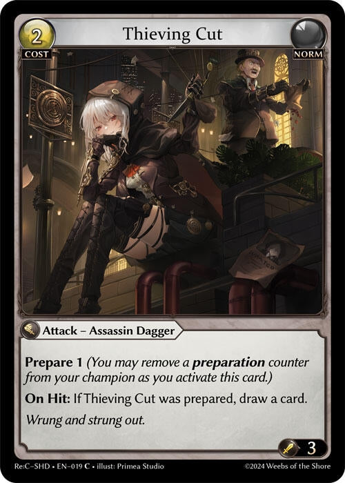 Image for Thieving Cut (Tristan Re:Collection, Shadowdancer) (019) - Grand Archive TCG