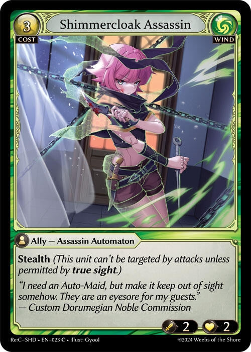 Image for Shimmercloak Assassin (Tristan Re:Collection, Shadowdancer) (023) - Grand Archive TCG