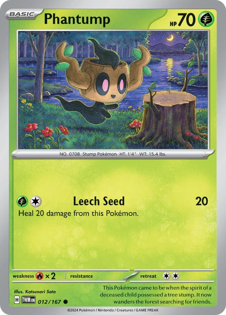Image for Phantump (SV06: Twilight Masquerade) (012/167) - Pokemon