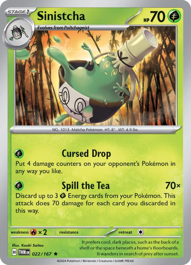 Image for Sinistcha (SV06: Twilight Masquerade) (022/167) - Pokemon