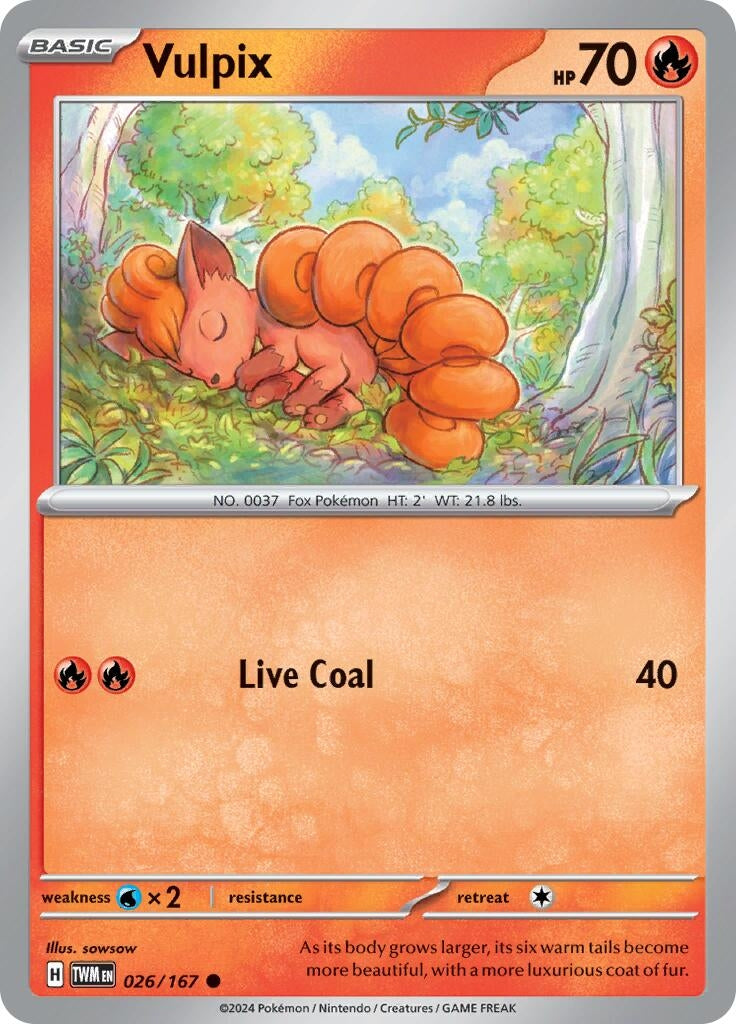 Image for Vulpix (SV06: Twilight Masquerade) (026/167) - Pokemon