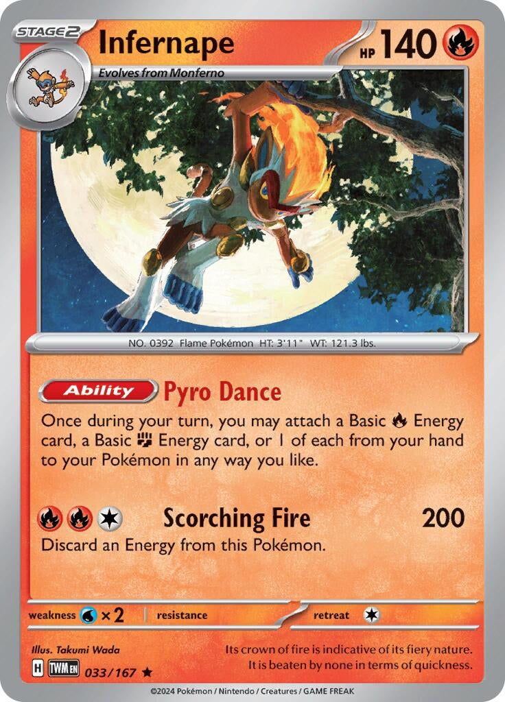 Image for Infernape (SV06: Twilight Masquerade) (033/167) - Pokemon