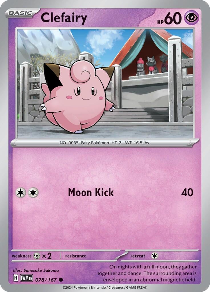 Image for Clefairy (SV06: Twilight Masquerade) (078/167) - Pokemon