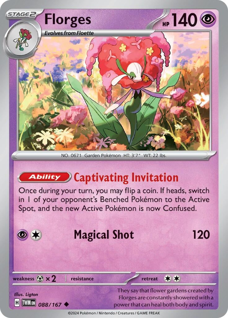 Image for Florges (SV06: Twilight Masquerade) (088/167) - Pokemon