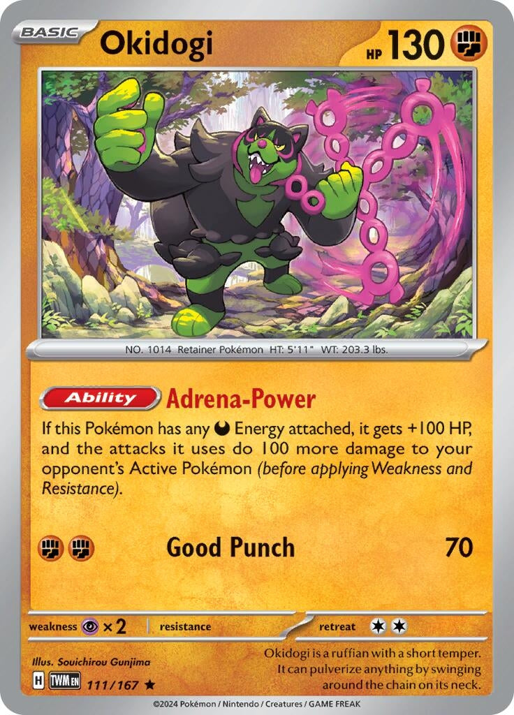 Image for Okidogi (SV06: Twilight Masquerade) (111/167) - Pokemon