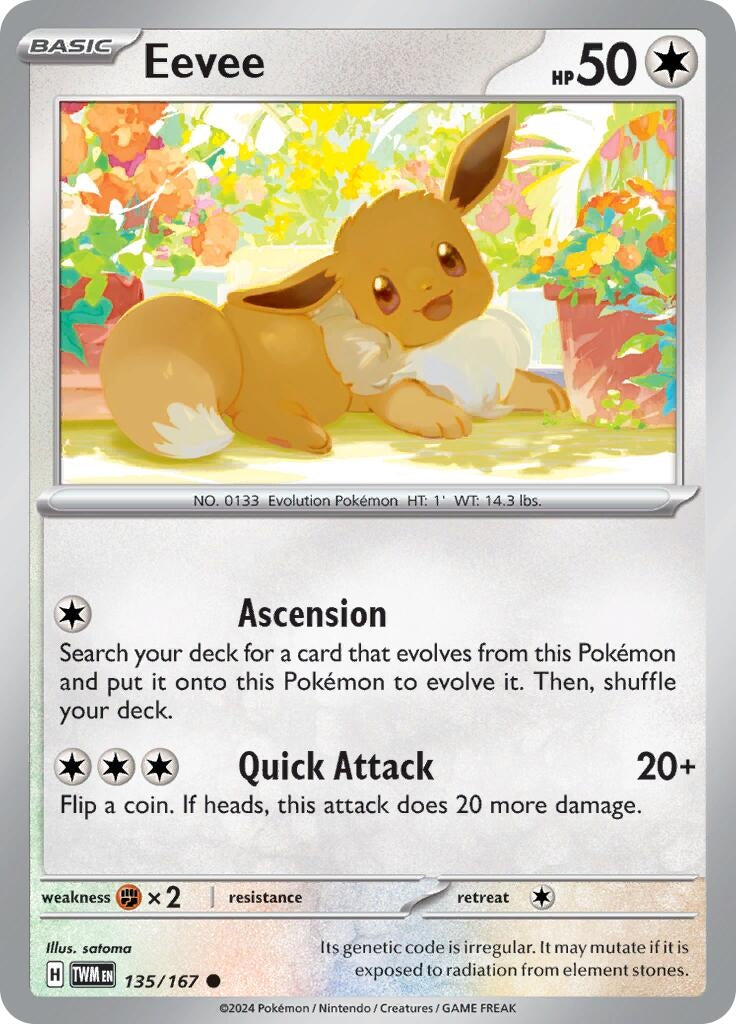 Image for Eevee (SV06: Twilight Masquerade) (135/167) - Pokemon