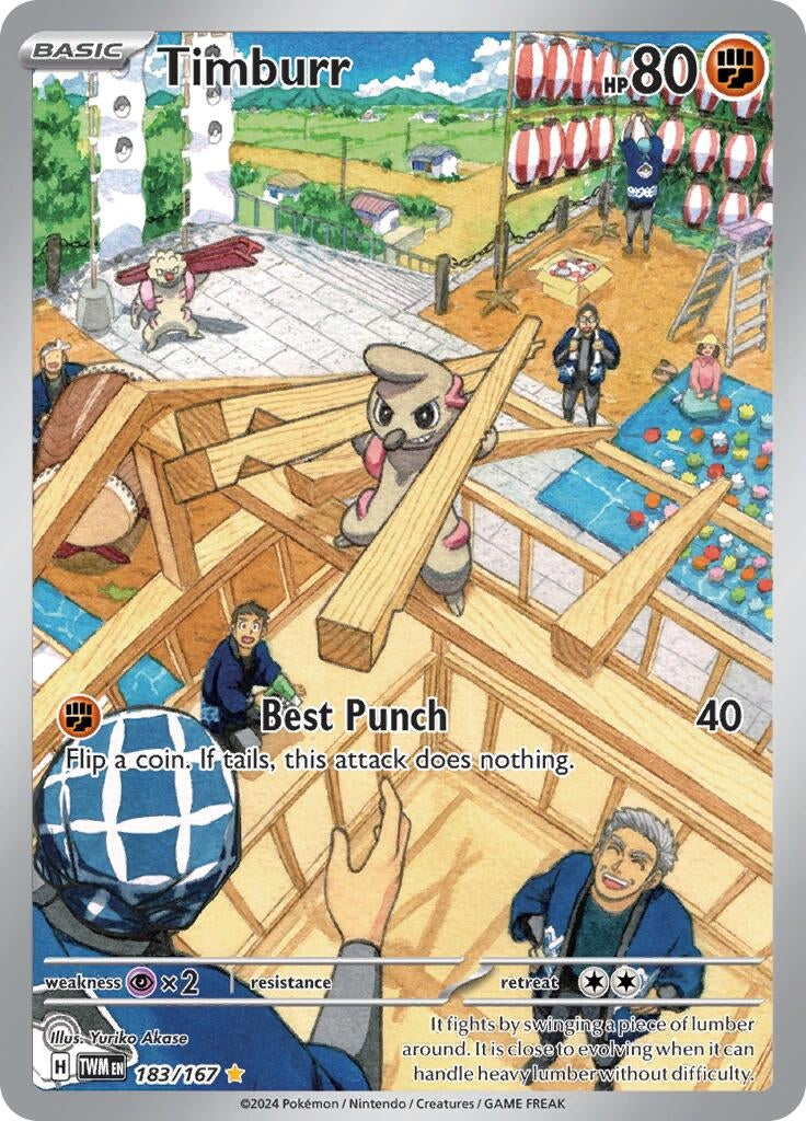 Image for Timburr (SV06: Twilight Masquerade) (183/167) - Pokemon