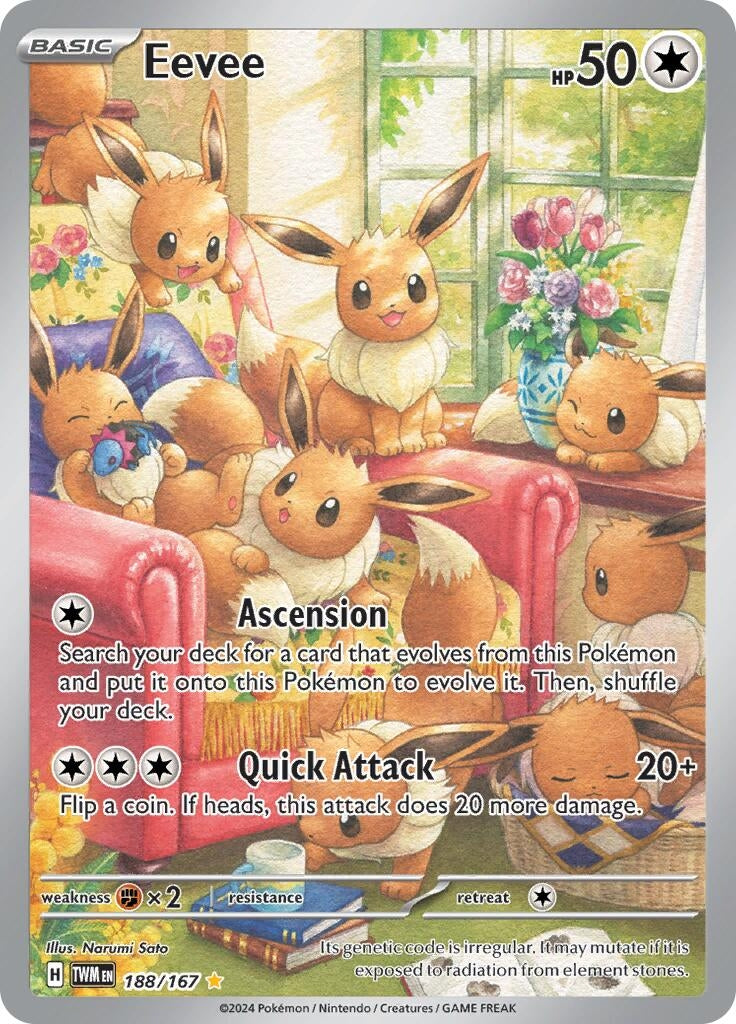 Image for Eevee (SV06: Twilight Masquerade) (188/167) - Pokemon