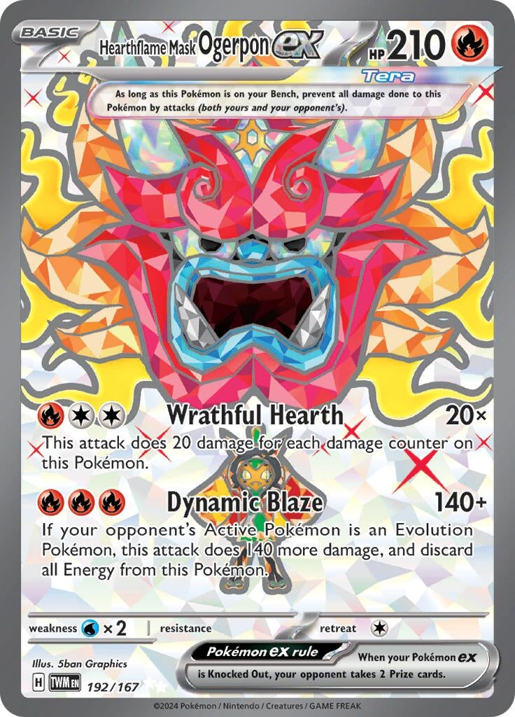Image for Hearthflame Mask Ogerpon ex (SV06: Twilight Masquerade) (192/167) - Pokemon