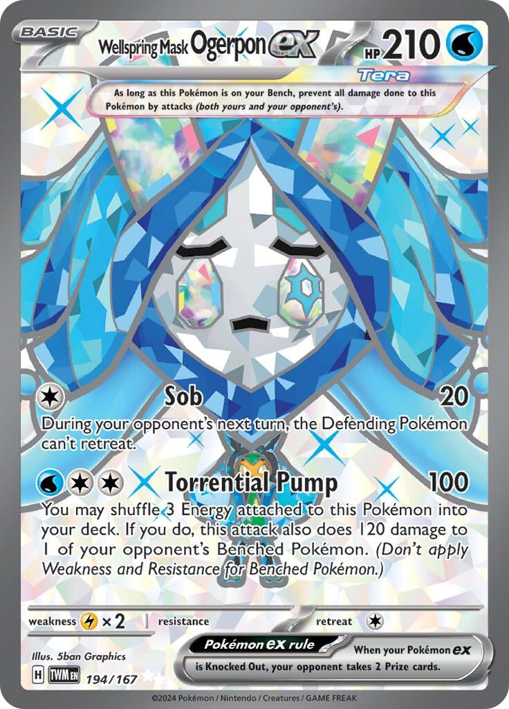 Image for Wellspring Mask Ogerpon ex (SV06: Twilight Masquerade) (194/167) - Pokemon