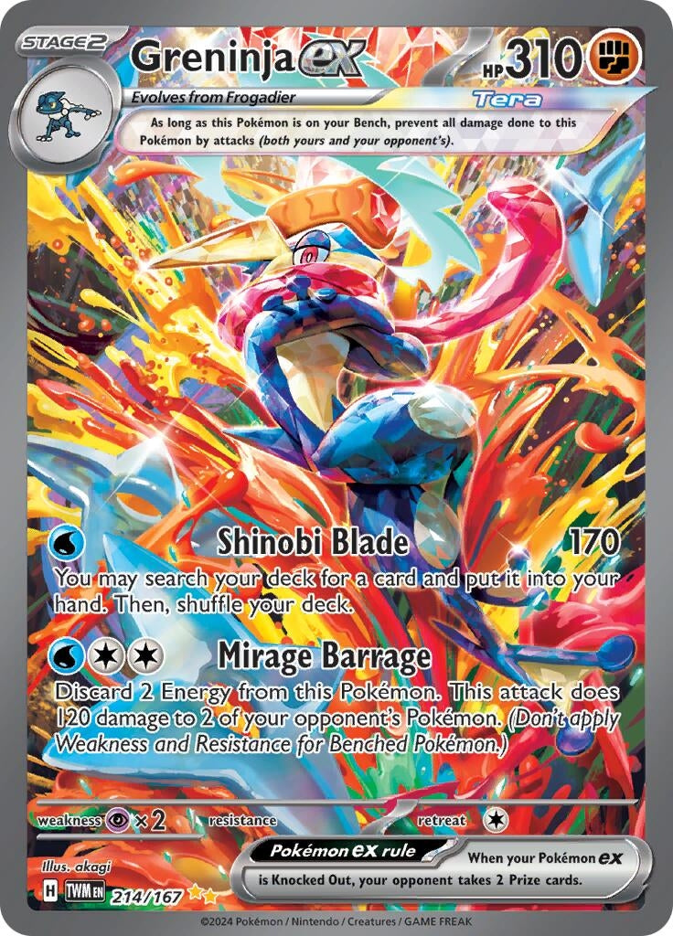 Image for Greninja ex (SV06: Twilight Masquerade) (214/167) - Pokemon