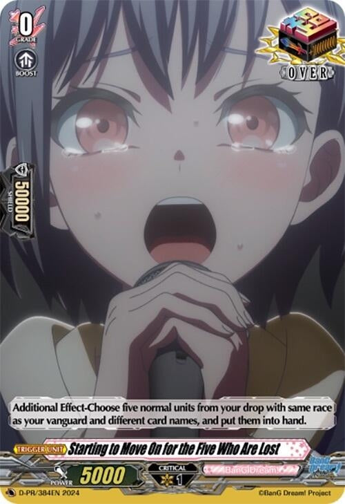Image for Starting to Move On for the Five Who Are Lost (D Promo Cards) (D-PR/384EN) - Cardfight Vanguard
