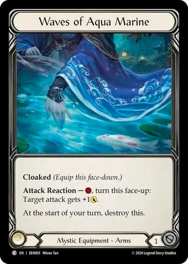 Image for Waves of Aqua Marine (Blitz Deck: Part the Mistveil - Zen) (ZEN005) - Flesh and Blood TCG
