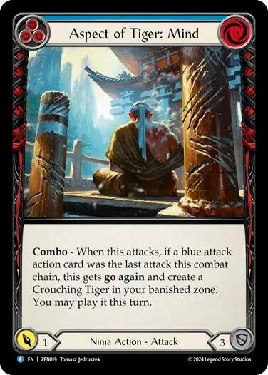 Image for Aspect of Tiger: Mind (Blitz Deck: Part the Mistveil - Zen) (ZEN019) - Flesh and Blood TCG