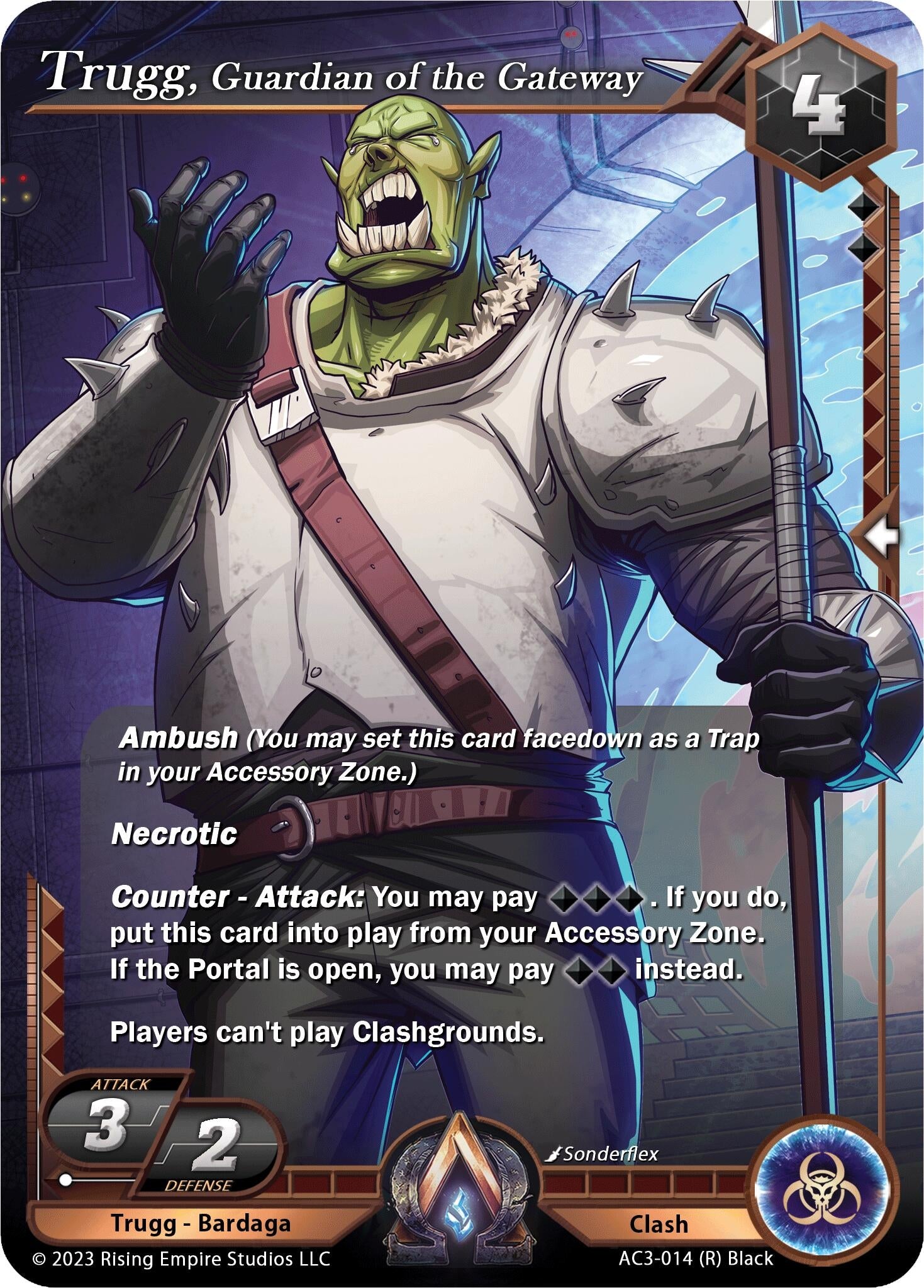 Image for Trugg, Guardian of the Gateway (Unrivaled) (AC3-014) - Alpha Clash