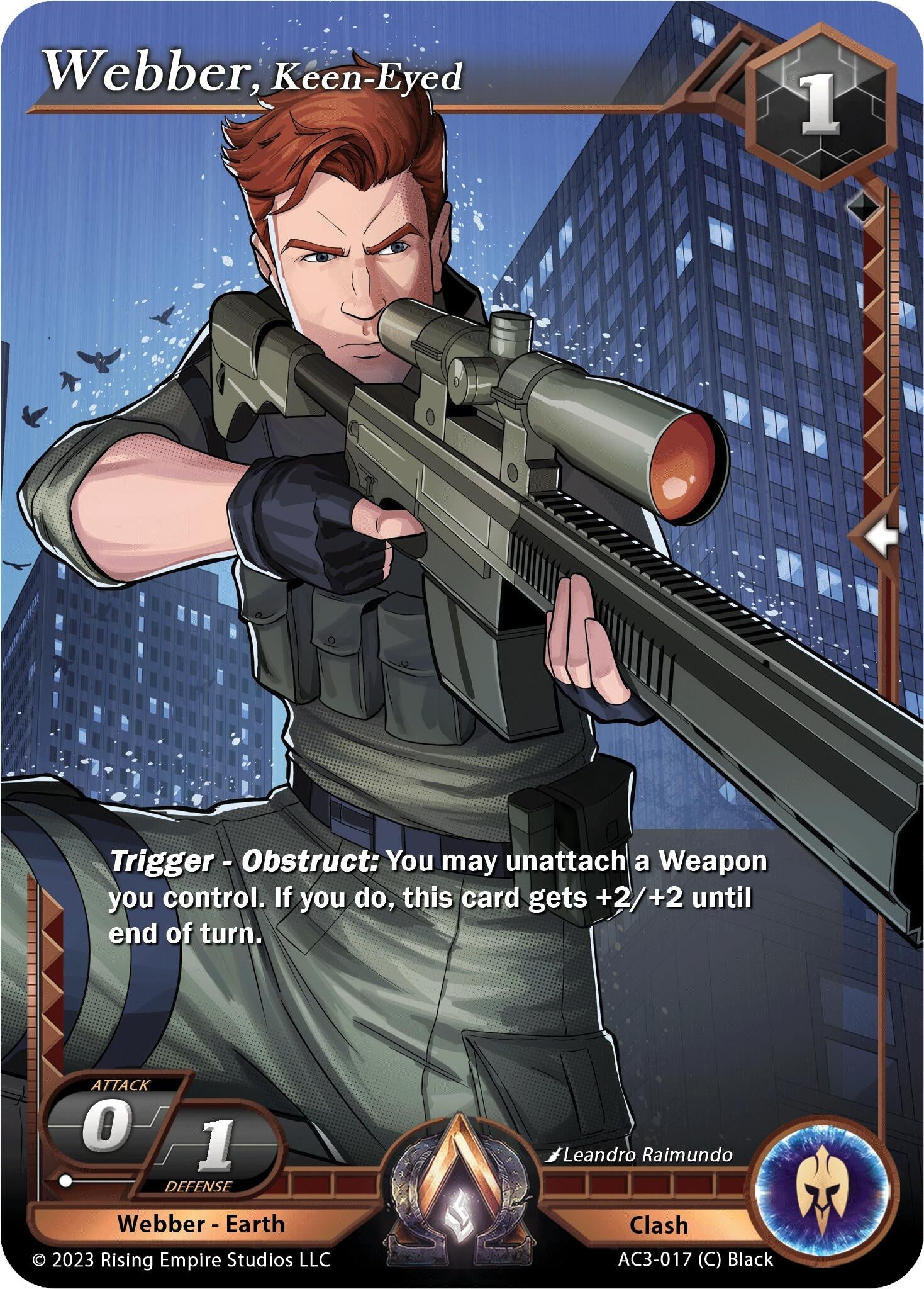 Image for Webber, Keen-Eyed (Unrivaled) (AC3-017) - Alpha Clash