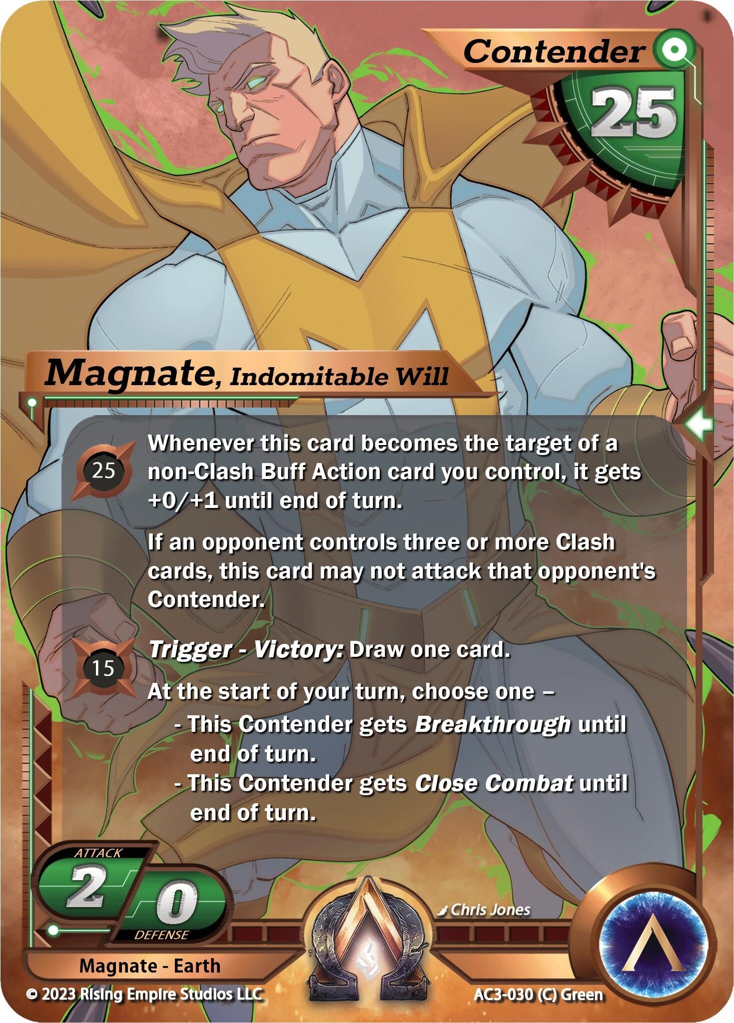 Image for Magnate, Indomitable Will (Unrivaled) (AC3-030) - Alpha Clash