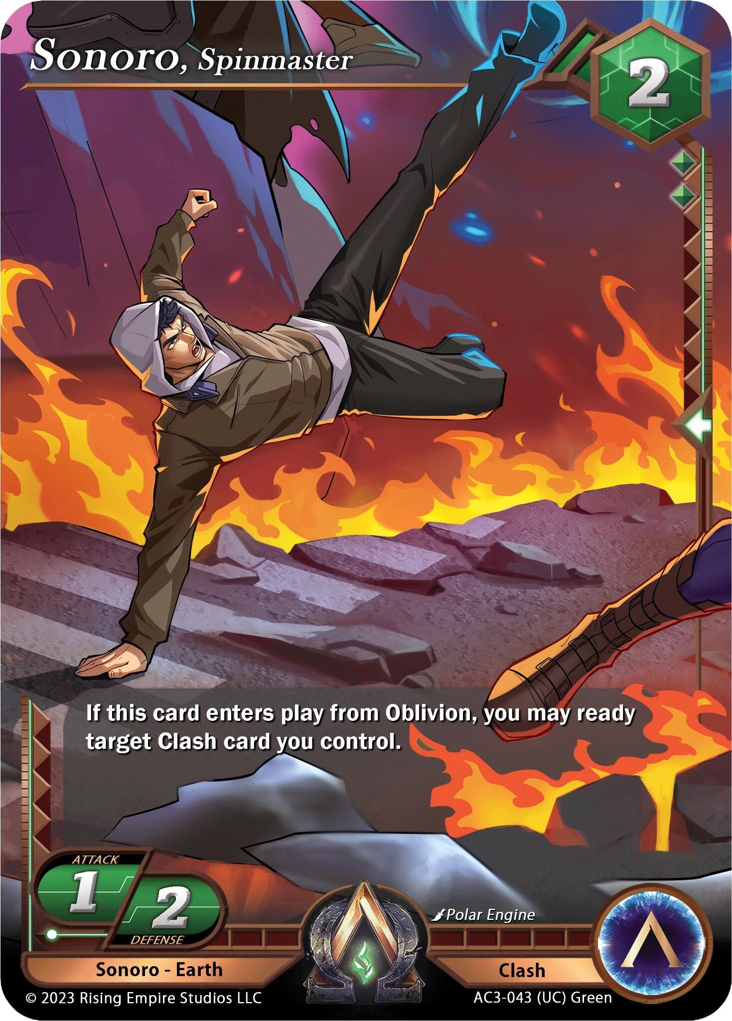 Image for Sonoro, Spinmaster (Unrivaled) (AC3-043) - Alpha Clash