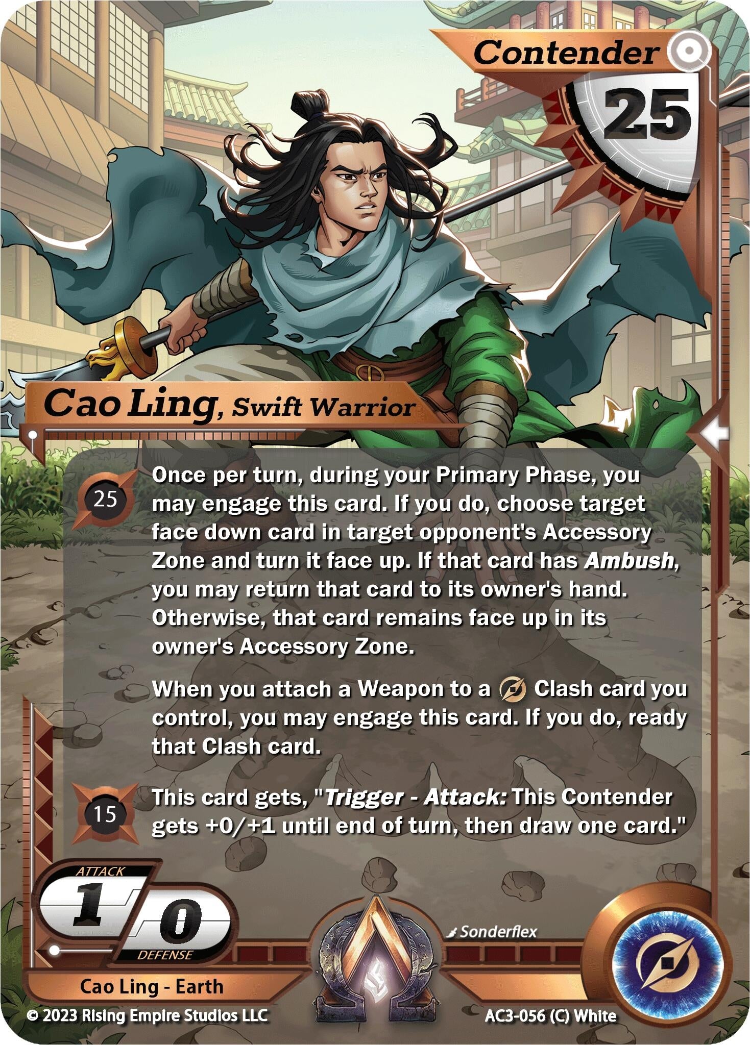 Image for Cao Ling, Swift Warrior (Unrivaled) (AC3-056) - Alpha Clash