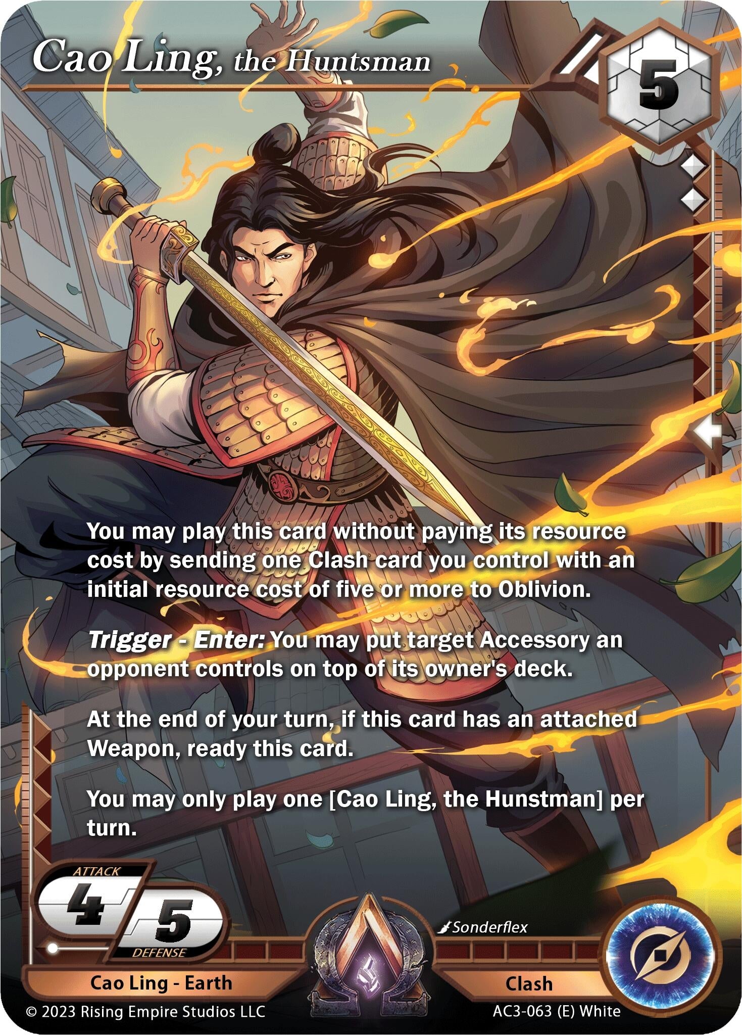 Image for Cao Ling, the Huntsman (Unrivaled) (AC3-063) - Alpha Clash